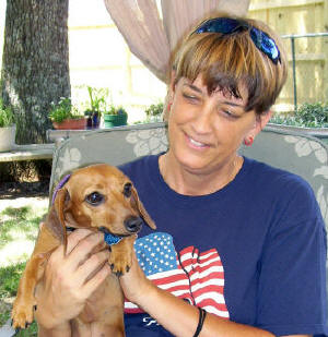 Sue Berger and dog