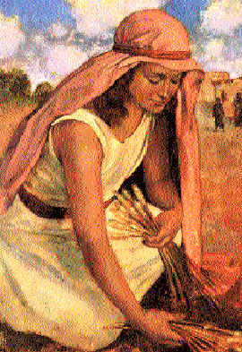 Ruth gleaning. By Dan Andreason